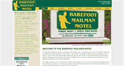 Desktop Screenshot of barefootmailmanmotel.com
