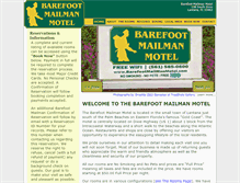 Tablet Screenshot of barefootmailmanmotel.com